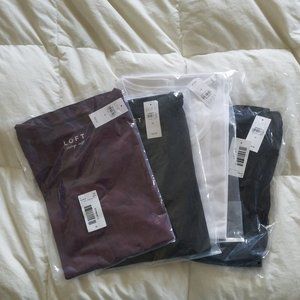 NWT - 4 (four) LOFT tees size M
